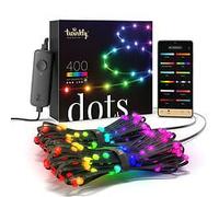 Twinkly Dots ? Guirlande Lumineux Flexible Contrôlé Par Une Application Avec 400 Leds Rgb 20 Mètres. Fil Noir. Intérieure Et Extérieure-Twinkly Noir