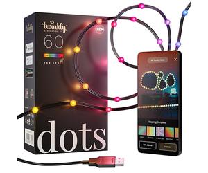 TWINKLY DOTS - Ruban LED RGB de 60 LEDS, 3 mètres, noir