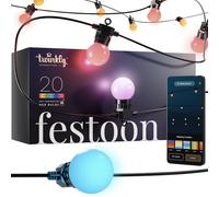 Twinkly Festoon Gén. II (2) LED RGB Smart App Commande Extérieur Jardin Lumières
