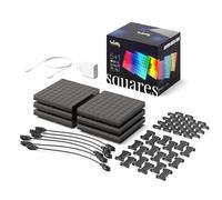 Twinkly Squares Starter Kit, Kit de Panneaux LED RGB, Inclus 1 Panneau Principal et 5 Panneaux d'Extension, Compatible HomeKit, Alexa et Google Home, Lumières Gaming et Streaming, 16M+ de Couleurs