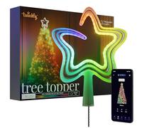 Twinkly Tree Topper, Décoration Arbre de Noël Lumineuse, Étoile avec 76 LED RGB Mappables, USB Type C, Smart LED Multicolores, Compatible avec Alexa et Google Home, Contrôlé par App