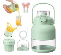 Twinktle Presse-agrumes électrique sans BPA, bol mélangeur portable avec paille et deux couvercles, chargement USB rapide, grande capacité pour oranges, citrons, pamplemousse, voyage et usage