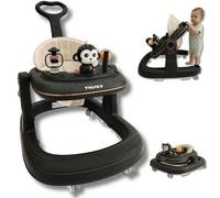 Twinky® Babywalker GO 3 en 1 | Noir | Trotteur Pliable pour Bébés | Interactif, Protection Anti-Basculement