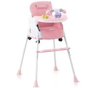 Twinky® Chaise Haute Bebe - Ensemble 2 en 1 Poussette - Chaise haute pliable & poussette pour bébés et tout-petits - Chaise bébé réglable, portable et compacte - Convient de 6 mois à 4-5 ans - Rose