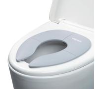 Twinky® Mini Potty - Réducteur WC bébé 2 en 1 et entraîneur de toilette - Siège de toilette pliable - Réducteur de siège de toilette - Lunettes de toilette pour enfants (Gris)