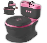 Twinky® Pot De Toilette Bébé 3 En 1 Noir Rose Sons & Musique Couvercle Amovible Apprentissage Propreté Ludique Dès 18 Mois Multicolore