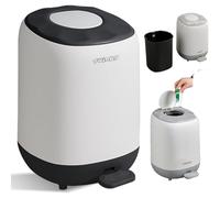 Twinky Poubelle à Couches Bébé - Sans Cassette - Contenant Compact Anti-Odeur avec Couvercle - Compatible avec Sacs-Poubelle Classiques - Facile à Utiliser et Nettoyer (Noir)