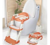 Siège de toilette Twinky avec escalier pour enfants & kit entraîneur - échelle de toilette pour enfants, siège de toilette pliable et pot - Parfait pour ton enfant