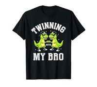 Twinning with My Bro Funny Dinosaur Twin Day Spirit Week T-Shirt