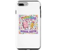 Twinning with My School Bestie Cute Matching Friend Twin Day Coque pour iPhone 7 Plus/8 Plus
