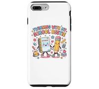 Twinning with My School Bestie Cute Matching Friend Twin Day Coque pour iPhone 7 Plus/8 Plus