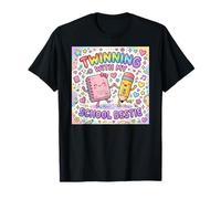 Twinning with My School Bestie Cute Matching Friend Twin Day T-Shirt