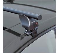 Twinny Load Jeu de Barres de Toit Acier S52 Compatible avec Renault Megane IV 2016- & Volkswagen T-Roc 2017- (sans portefaix), Noir