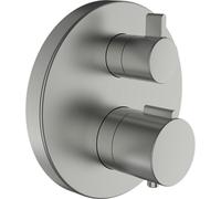 Twinplus mitigeur bain-douche thermostatique à enc avec simibox pvd couleur inox - LAUFEN HF905475423000