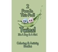 Twins! It's A Boy & A Girl: 2 Peas In This Pod!: Coloring & Activity Booklet (4x6in.) Party Favor/Souvenir