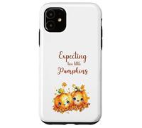 Twins Pregnancy Expecting Two Little Pumpkins Halloween Fall Coque pour iPhone 11