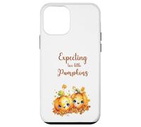Twins Pregnancy Expecting Two Little Pumpkins Halloween Fall Coque pour iPhone 12 Mini