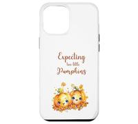Twins Pregnancy Expecting Two Little Pumpkins Halloween Fall Coque pour iPhone 12 Pro Max
