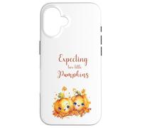 Twins Pregnancy Expecting Two Little Pumpkins Halloween Fall Coque pour iPhone 16
