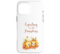 Twins Pregnancy Expecting Two Little Pumpkins Halloween Fall Coque pour iPhone 16 Pro Max