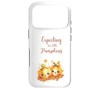 Twins Pregnancy Expecting Two Little Pumpkins Halloween Fall Coque pour iPhone 17 Pro