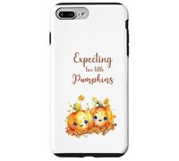 Twins Pregnancy Expecting Two Little Pumpkins Halloween Fall Coque pour iPhone 7 Plus/8 Plus