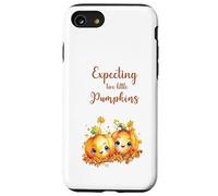 Twins Pregnancy Expecting Two Little Pumpkins Halloween Fall Coque pour iPhone SE (2020) / 7/8