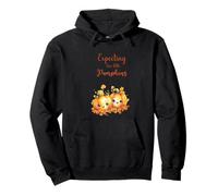 Twins Pregnancy Expecting Two Little Pumpkins Halloween Fall Sweat à Capuche