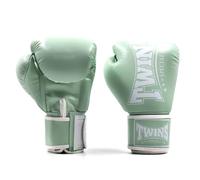 Twins Special BGVL4P Gants de boxe en cuir Collection Pastel avec fermeture pour Muay Thai, boxe, kickboxing, MMA et sparring (menthe, 283,5 g)
