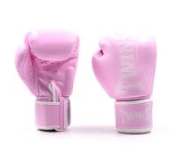 Twins Special BGVL4P Gants de boxe en cuir Collection Pastel avec fermeture pour Muay Thai, boxe, kickboxing, MMA et sparring (rose bonbon, 283,5 g)