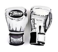 Twins Special FBGVL4 Gants de boxe en cuir avec motif imprimé, fermeture pour Muay Thai, boxe, kickboxing, MMA et sparring (bande dessinée, 300 g)