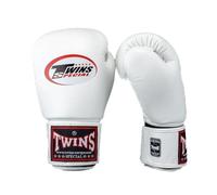Twins Special BGN 1 paire de gants de boxe en cuir véritable Blanc 16 oz