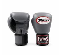 Twins Special Gants de Boxe BGVL3 - Cuir - pour MMA, Kickboxing, Muay-thaï - Sparring et Entraînement - Gris - 10 oz