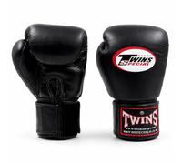 Twins Special Gants de Boxe BGVL3 - Cuir - pour MMA, Kickboxing, Muay-thaï - Sparring et Entraînement - Noir - 14 oz