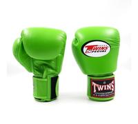Twins Special Gants de Boxe BGVL3 - Cuir - pour MMA, Kickboxing, Muay-thaï - Sparring et Entraînement - Vert Citron - 16 oz