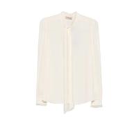 Twinset - Blouse boutonnée ornée de perles - Femme - Blouses et Chemises - Blanc - Taille: 40 FR