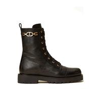 Twinset - Bottes Noires en Soie & Nylon - Femme - Chaussures - Noir - Taille: 39 EU