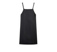 Twinset - Courte robe Duchesse avec broderie - Femme - Robes - Noir - Taille: 42 FR