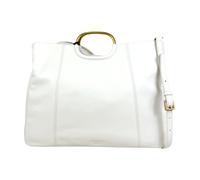 Twinset - Ellipse Tote Leather Big - Femme - Sacs - Blanc - Taille: ONE Size
