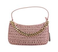 Twinset - Liliana Sac Bandoulière en Paille et Cuir - Femme - Sacs - Rose - Taille: ONE Size
