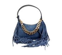 Twinset - Liliane Small Suede Bag - Femme - Sacs - Bleu - Taille: ONE Size