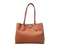 Twinset Milano Sac Shopper bicolore avec ovale T Art. 252TB7150, marron
