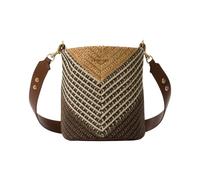 Twinset - Panier en raphia jacquard - Femme - Sacs - Multicolore - Taille: ONE Size