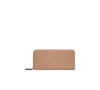 Twinset Portefeuille zippé 251TD8064, beige, Taglia Unica, Avec fermeture éclair