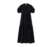 Twinset - Robe Maxi Noire en Popeline Stretch - Femme - Robes - Noir - Taille: 36 FR