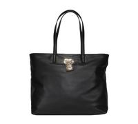 Twinset - Sac à main en similicuir avec logo frontal - Femme - Sacs - Noir - Taille: ONE Size
