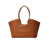 Twinset - Sac cabas tissé à la main - Femme - Sacs - Brun - Taille: ONE Size