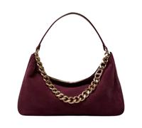 Twinset - Sac Hobo 'Liliane' Cuir Suédé - Femme - Sacs - Rouge - Taille: ONE Size