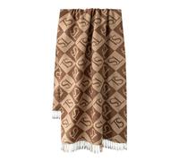 Twinset - Stola jacquard - Femme - Accessoires - Brun - Taille: ONE Size
