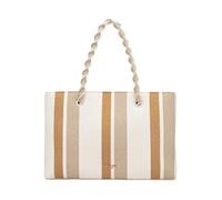 Twinset - Striped Canvas Zip Tote - Femme - Sacs - Multicolore - Taille: ONE Size